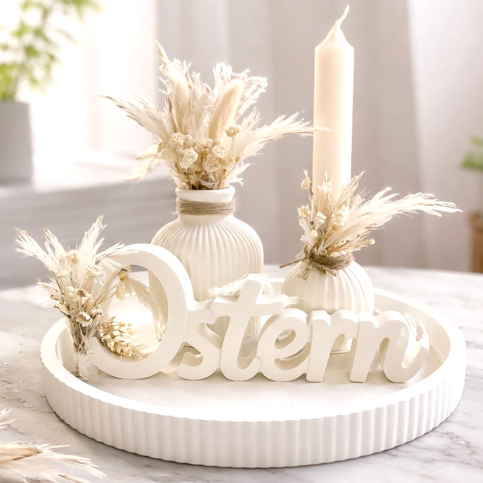 Osterset mit beiger Vase