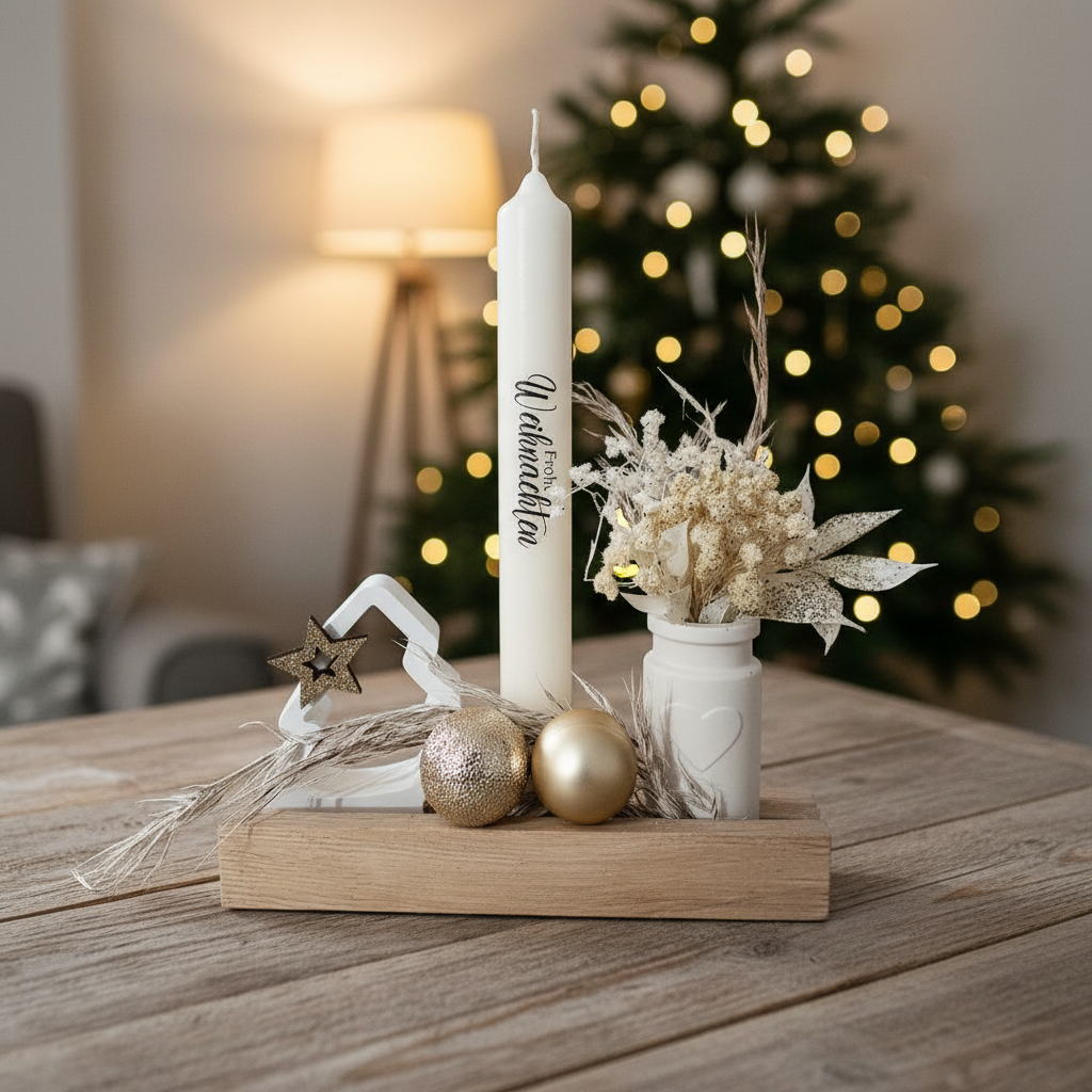 Frohe Weihnachten - Festliches Deko-Set