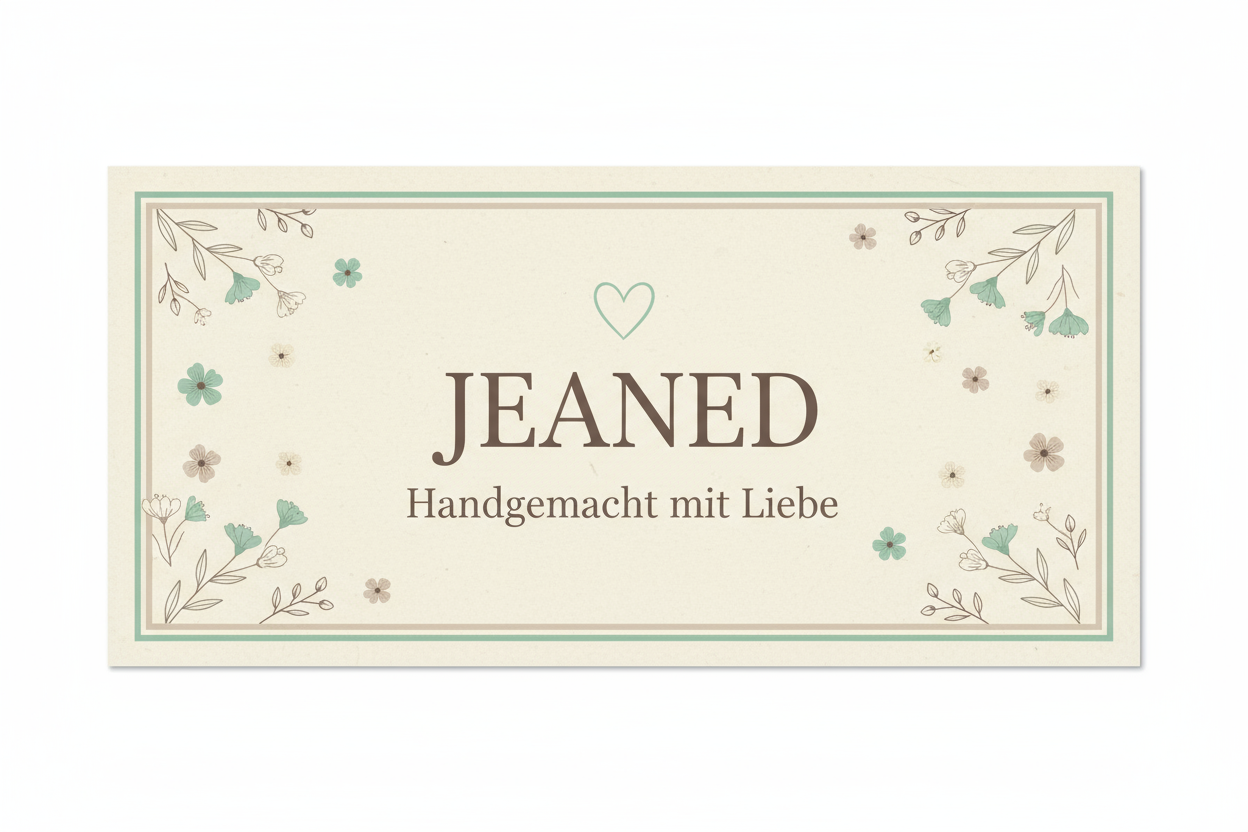 JEANED Label mit Herz